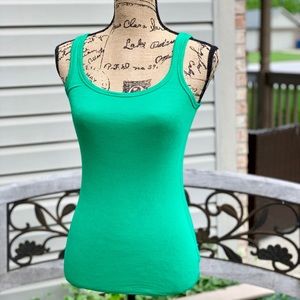 Green tank top
